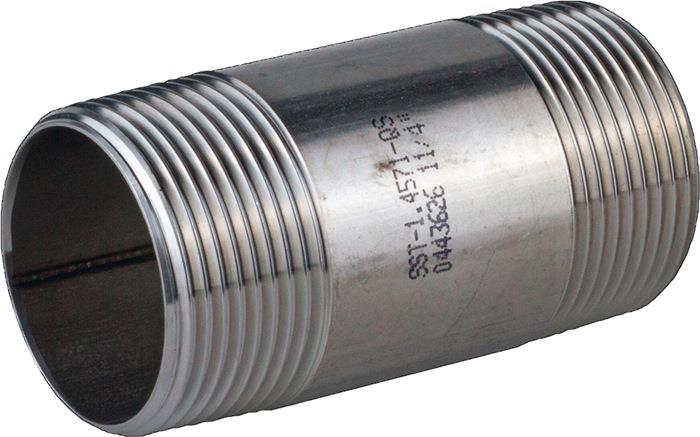 Rohrdoppelnippel EN 102261 31004 2 ″ 50 mm 0,384 kg