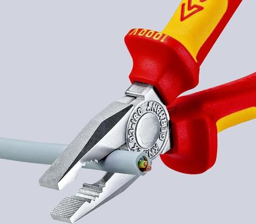 Kombizange L.160mm Mehrkomp.-Hüllen verchr.VDE KNIPEX