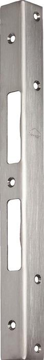 Sicherheitswinkelschließblech Länge 300 mm Breite 25 mm Stärke 2 mm Edelstahl matt gebürstet SCHNEGEL