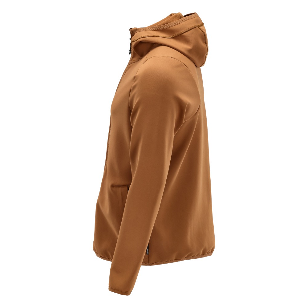 Fleecejacke mit Kapuze CUSTOMIZED Nussbraun S