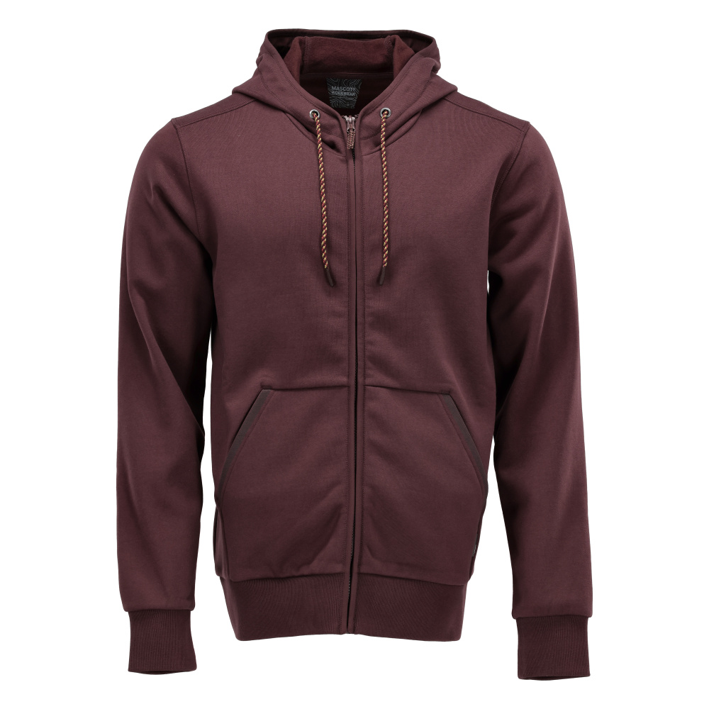 Kapuzenpullover mit Reißverschluss CUSTOMIZED Bordeaux S