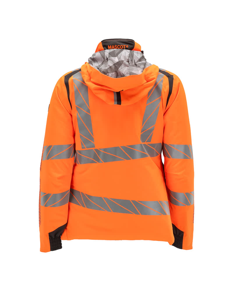 Damen-Passform Winterjacke ACCELERATE SAFE Hi-vis Orange/Dunkelanthrazit 3XL