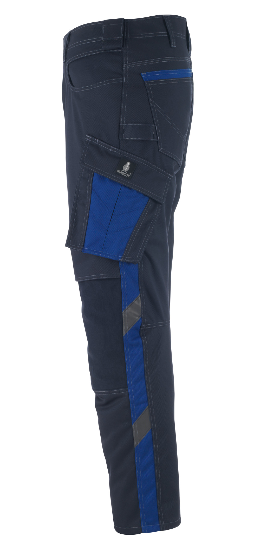 Hose mit Knietaschen UNIQUE Schwarzblau/Kornblau 76C54