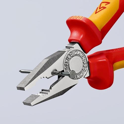 Kombizange L.160mm Mehrkomp.-Hüllen verchr.VDE KNIPEX