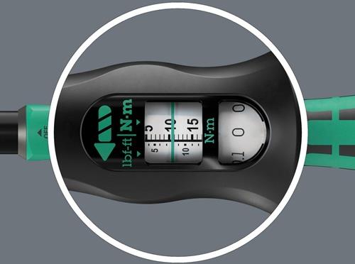 Drehmomentschlüssel Click-Torque Lock A 5 R/L 1/4 Zoll 2,5-25 Nm WERA