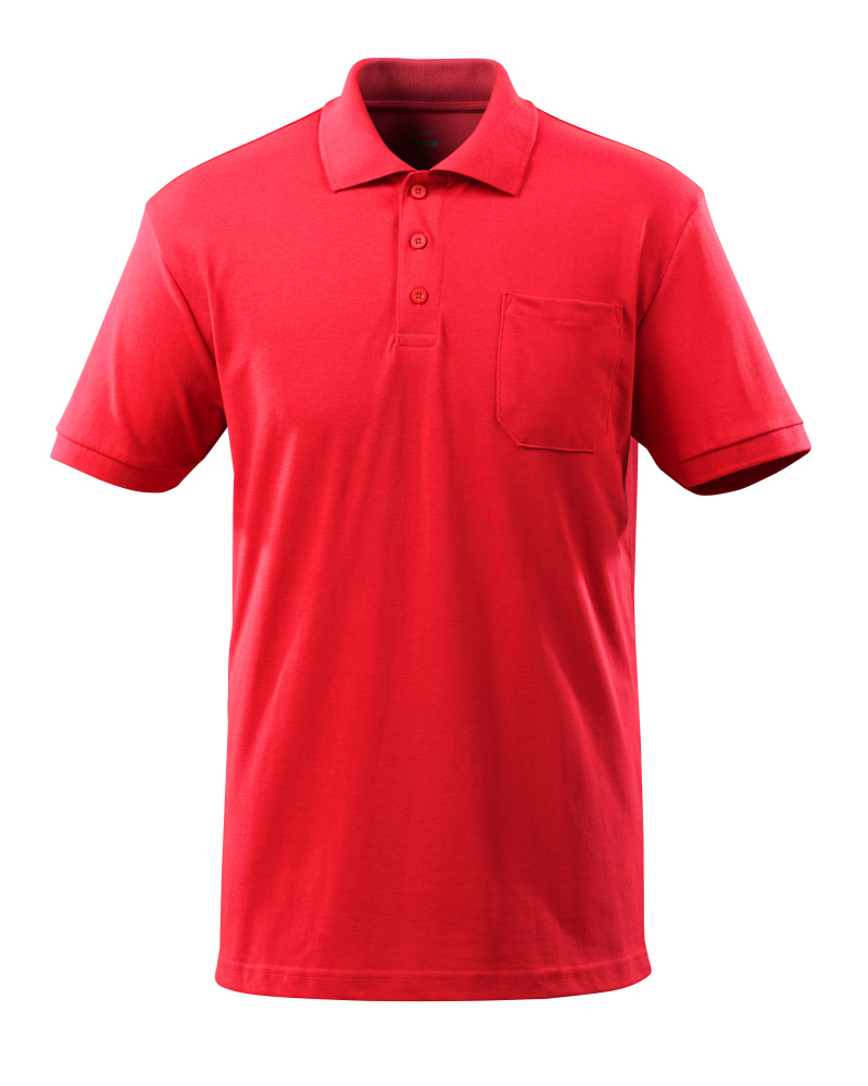 Polo-Shirt mit Brusttasche CROSSOVER Verkehrsrot L