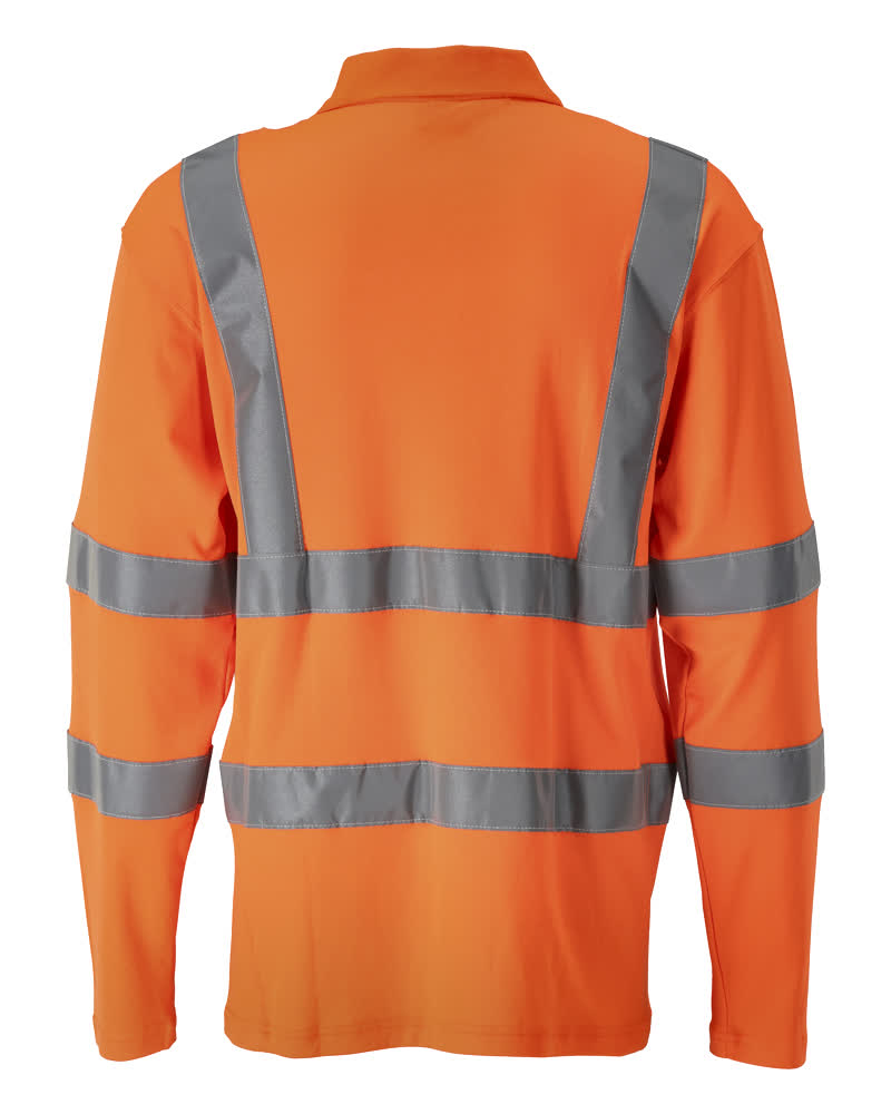 Polo-Shirt, Langarm SAFE CLASSIC Hi-vis Orange S