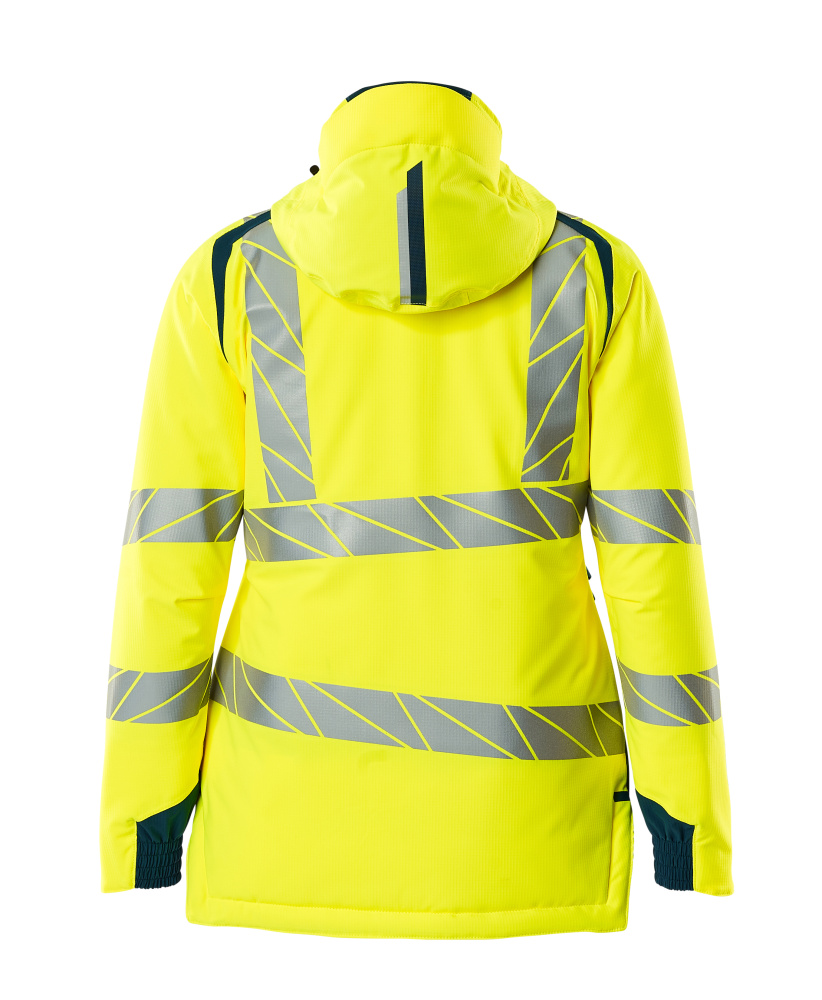 Damen-Passform Winterjacke ACCELERATE SAFE Hi-vis Gelb/Dunkelpetroleum 3XL