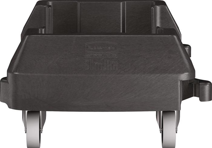 Fahrwagen mit 4 Lenkrollen Wertstoffsammler 60 l schwarz RUBBERMAID