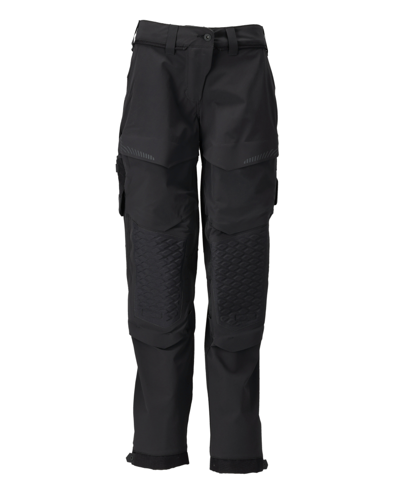 Damen-Passform DIAMOND Hose mit Knietaschen CUSTOMIZED Schwarz 76C46