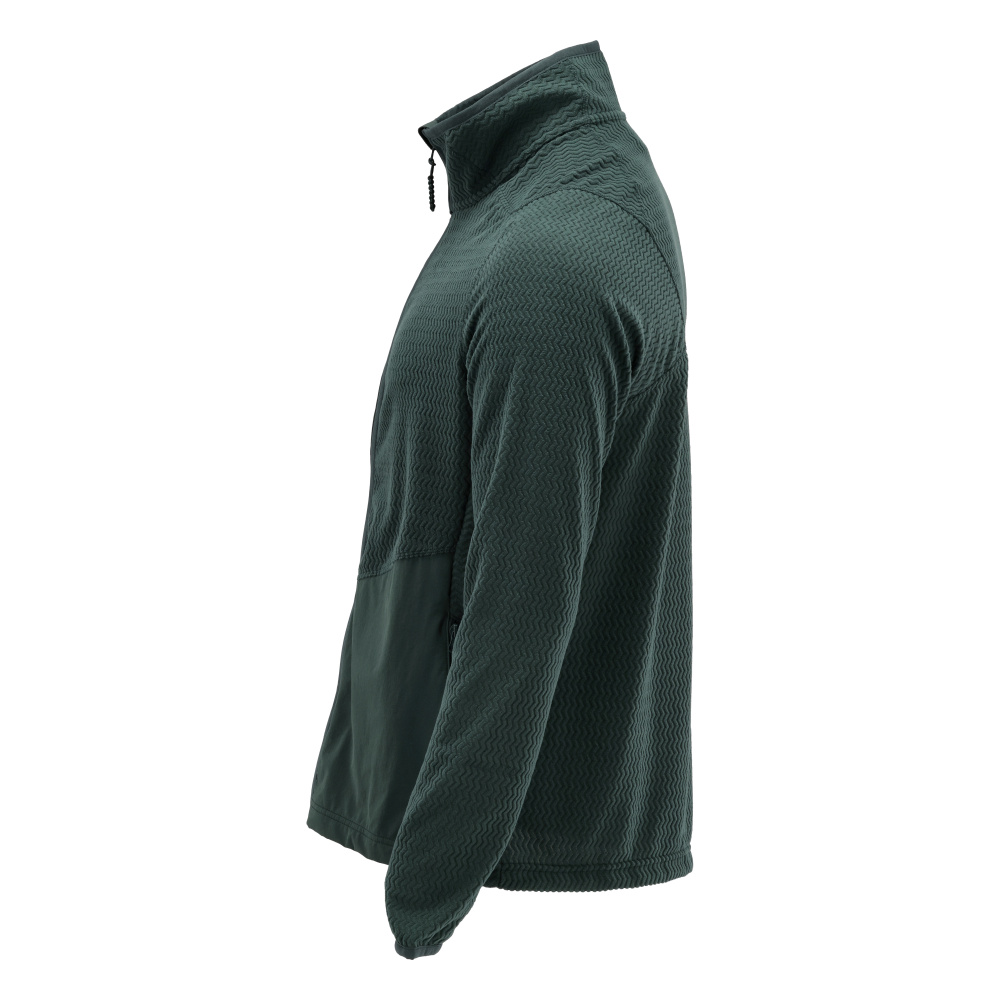 Microfleece Pullover mit Reißverschluss CUSTOMIZED Waldgrün 4XL