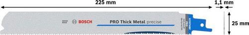 Säbelsägeblatt PRO Thick Metal precise S1137HBF L.225mm B.25mm 5 St./Karte