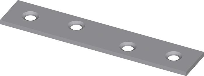Verbindungsblech 50 mm 1,8 mm Stahl