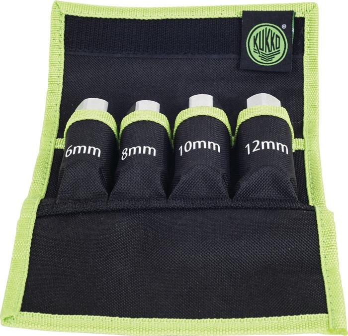 Stehbolzendrehersatz 53-A passend für Bolzen-Ø 6-8-10-12 mm 4-teilig KUKKO