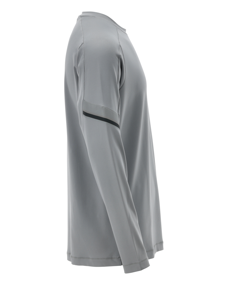 Langarmshirt CUSTOMIZED Silbergrau 2XL