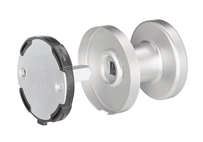 Türknopf EST gerader Knopf 8 mm fest, einseitige Verschraubung K7/050/02