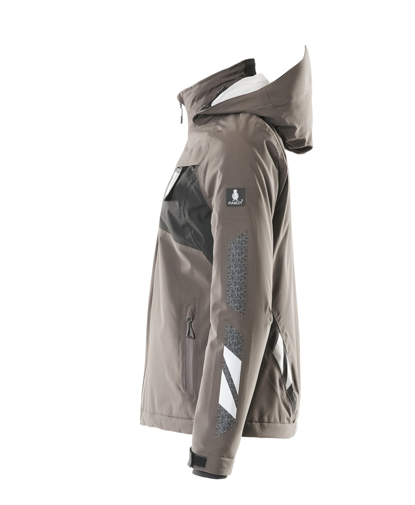 Damen-Passform Winterjacke ACCELERATE Dunkelanthrazit/Schwarz M