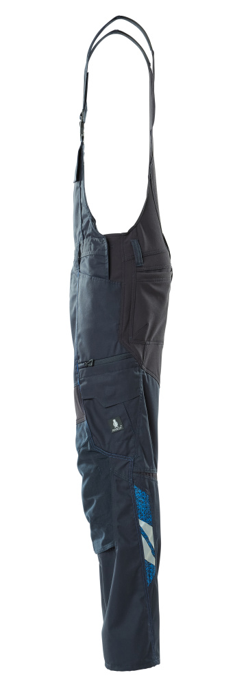 Latzhose mit Knietaschen ACCELERATE Schwarzblau 82C44