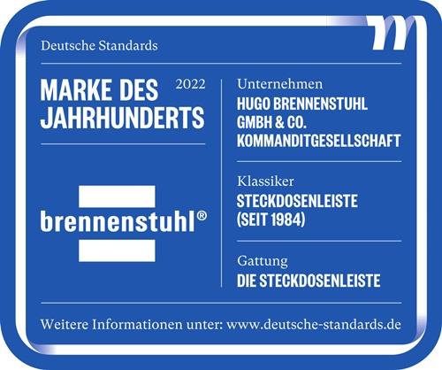 Tischsteckdosenleiste estilo Dublex 16 A 12 V silber BRENNENSTUHL