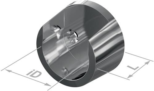 Schrankrohrlager 11069 Ku.silberf.Wm.D.20mm PG