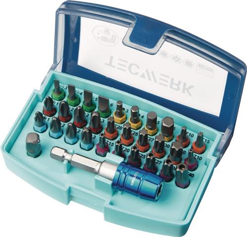 Bitsortiment 32-tlg.Schlitz/PH/PZD/TX/TX-BO/6Kt.TECWERK