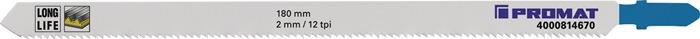 Stichsägeblatt Gesamtlänge 180 mm Zahnteilung 2 mm BIM 5 Stück / Karte PROMAT