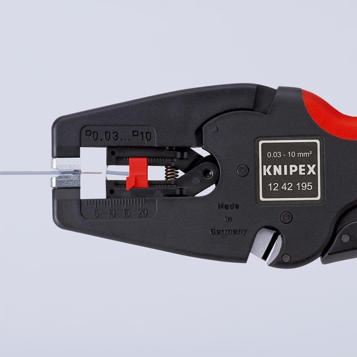 Automatikabisolierzange MultiStrip® 10 Länge 195 mm 0,03 - 10 (AWG 32 - 7) mm² KNIPEX