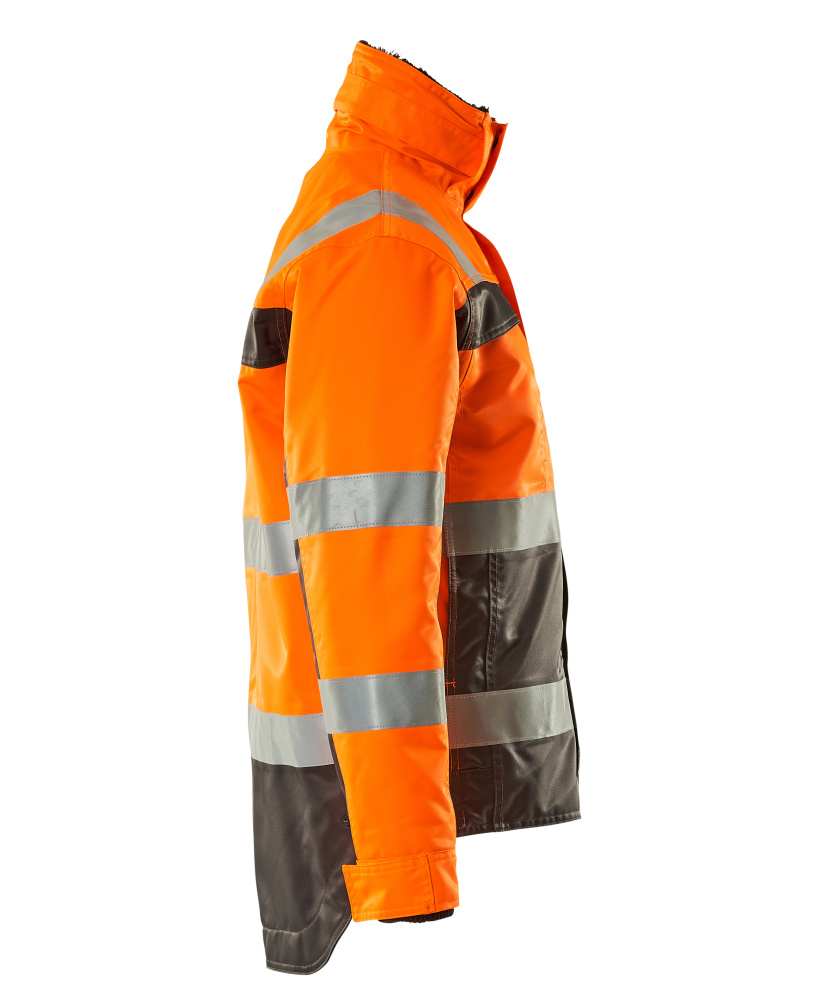 Winterjacke SAFE COMPETE Hi-vis Orange/Anthrazit 2XL