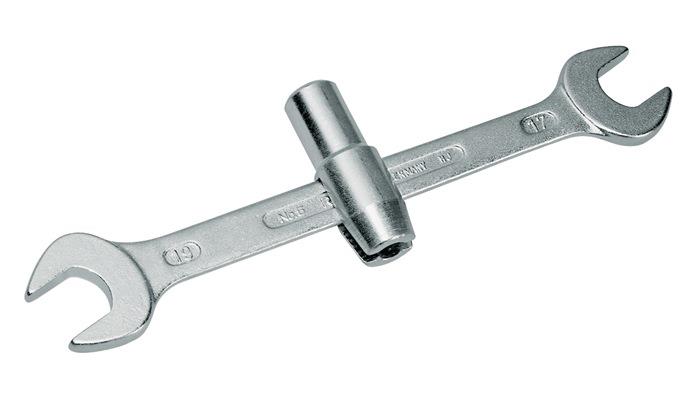 Montageschlüssel 317000 SW 17 x 19 mm M10 Länge 250 mm CV-Stahl GEDORE