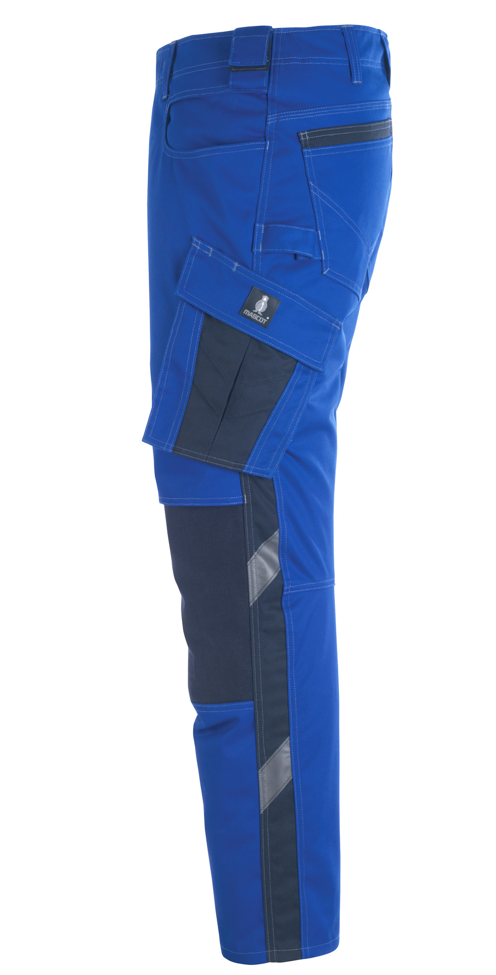 Hose mit Knietaschen UNIQUE Kornblau/Schwarzblau 76C54