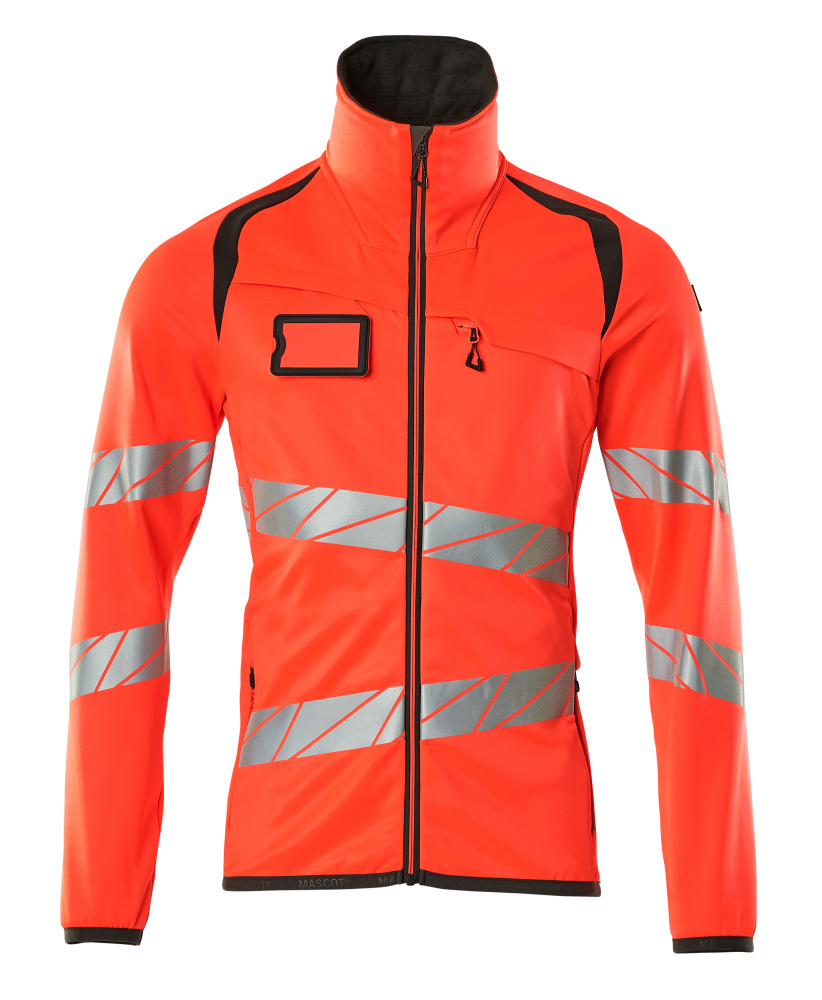 Fleecejacke ACCELERATE SAFE Hi-vis Rot/Dunkelanthrazit L