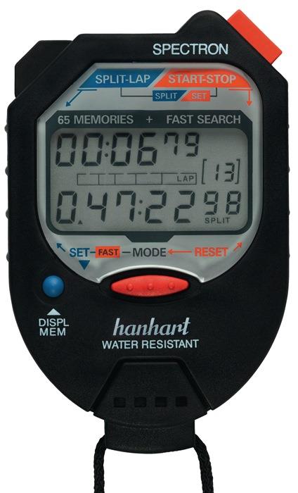 Stoppuhr Spectron 1/100 Min. 1/100 Sek. digital HANHART