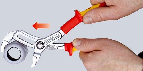 Wasserpumpenzange Cobra® L.250mm Spann-W.46mm verchr.VDE 2K-Hülle KNIPEX