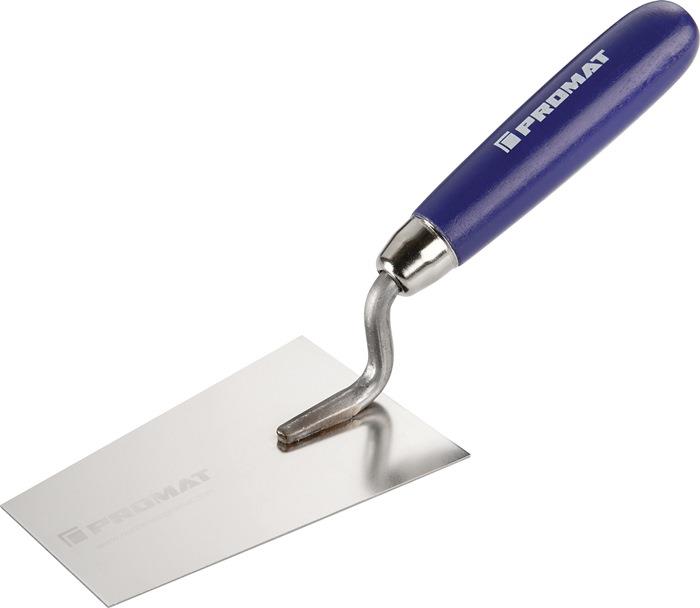 Berner Putzkelle 120 mm lackiert gehärteter Stahl, geschliffen Edelstahl rostfrei, m. Buchenholzheft 85 mm