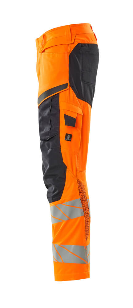 Hose mit Knietaschen ACCELERATE SAFE Hi-vis Orange/Schwarzblau 82C44