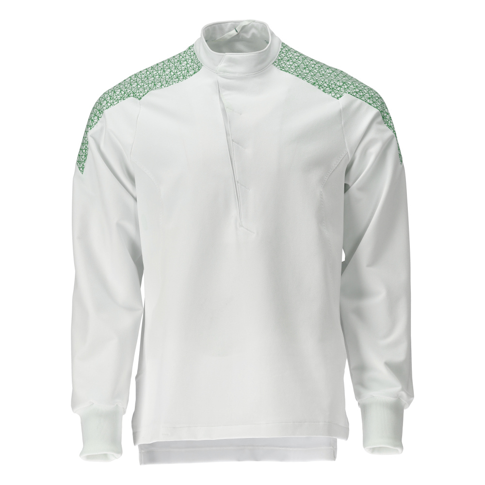 Schlupfkasack FOOD & CARE Weiß/Grasgrün 3XL