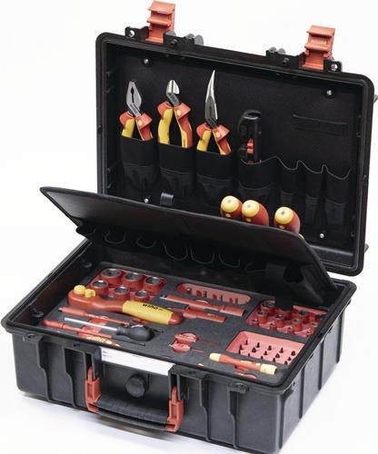 Werkzeugkoffer L eMobility 62-tlg.Werkzeuge f.Elektrofahrzeuge WIHA