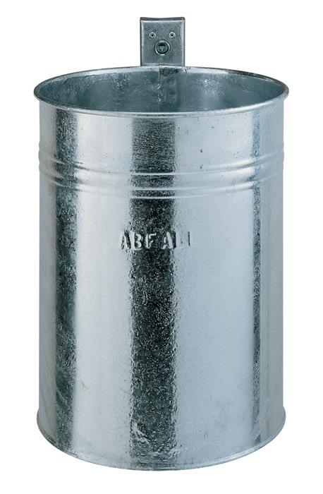 Abfallbehälter H430xØ330mm 35 l verzinkt RENNER