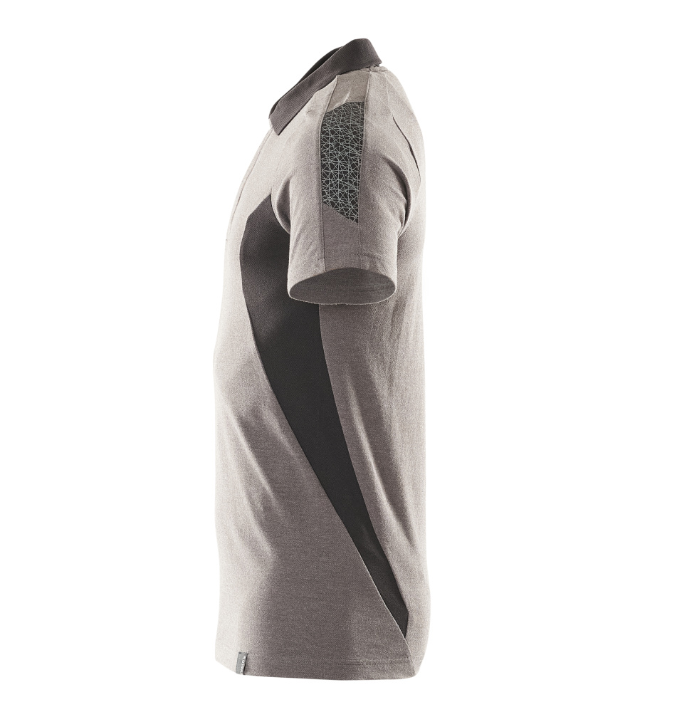 Polo-Shirt ACCELERATE Dunkelanthrazit/Schwarz M  ONE