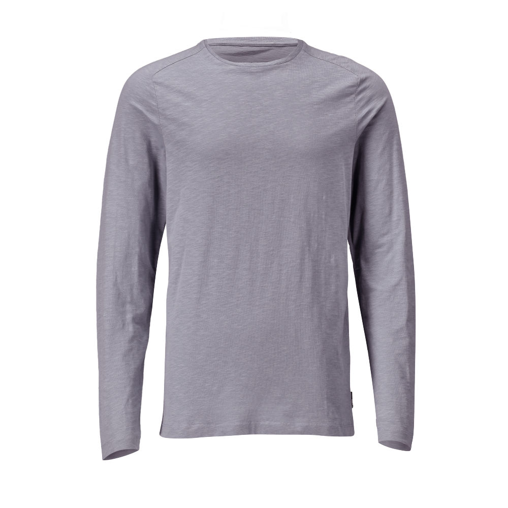Langarmshirt CUSTOMIZED Hell Steinblau 3XL