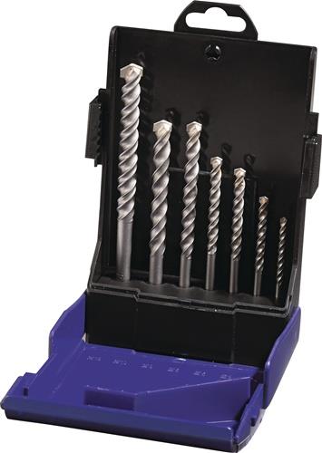 Hartmetallschlagbohrersatz 7tlg.4/75,5/85,8/120,10/120,12/150,2x6/100mmKu.-K. TW