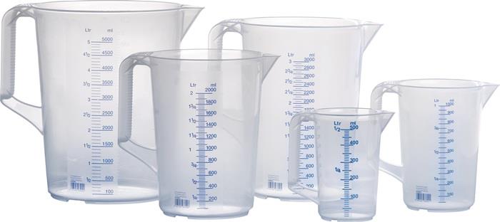 Messkanne Griff geschlossen 1000 ml 10:10 ml 117 mm 165 mm
