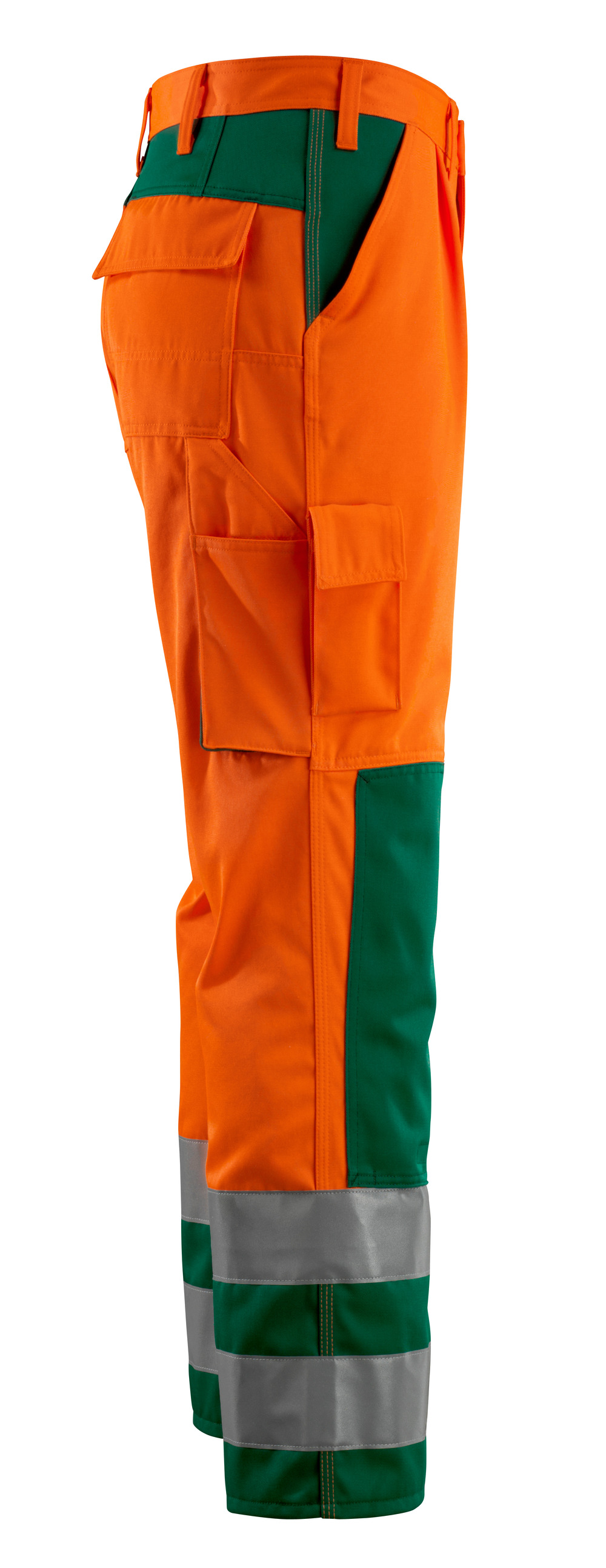 Hose mit Knietaschen SAFE COMPETE Hi-vis Orange/Grün 76C54