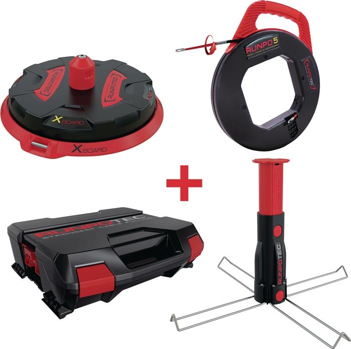 Kabelabroller MULTI-SET Tragfähigkeit 300 kg RUNPOTEC