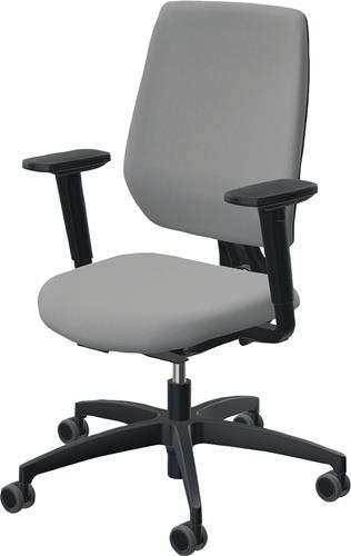 Bürodrehstuhl m.Synchr.-Techn.platingrau/platingrau 390-510mm