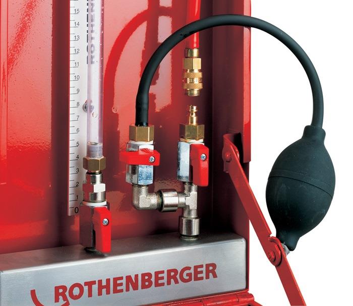 Gas-/Wasserleitungsprüfgerät ROTEST GW 150/4 Arbeitsbereich 18 - 42 mm ROTHENBERGER