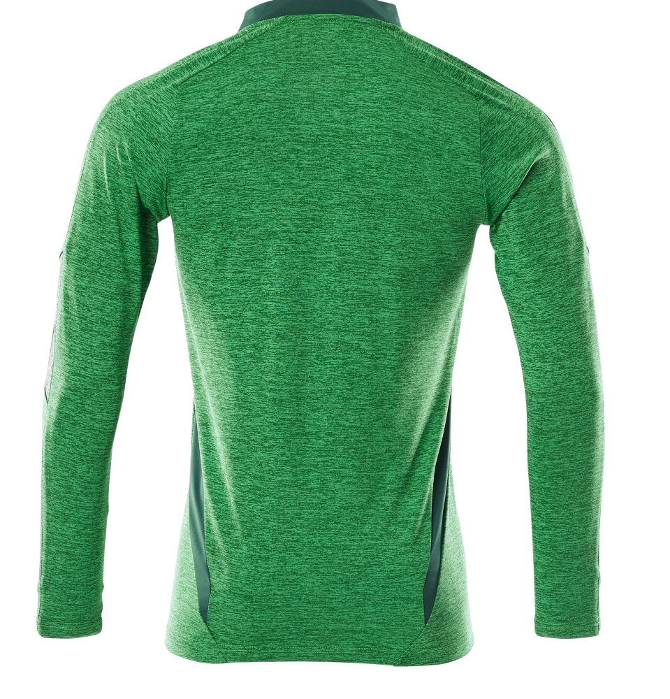 Polo-Shirt, Langarm ACCELERATE Grasgrün  meliert/Grün 2XLONE