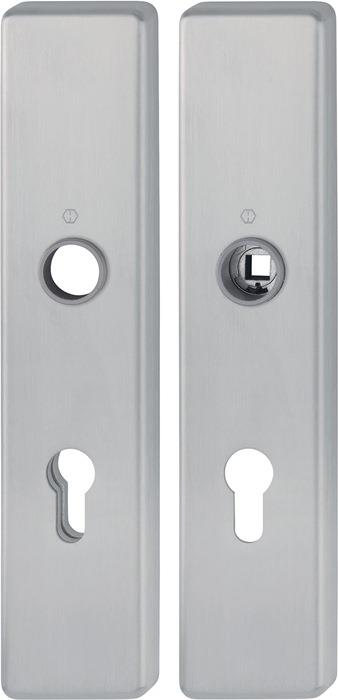 Langschildpaar E2221/2210 matt F69 PZ 72 mm HOPPE