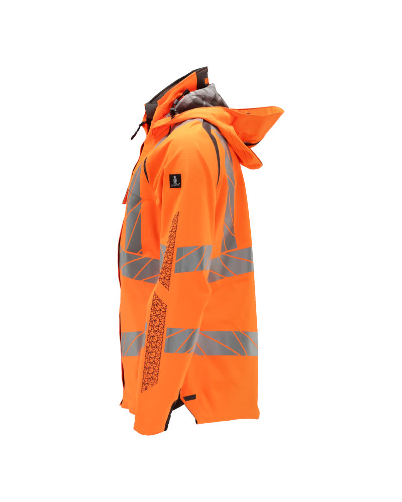 Damen-Passform Hardshelljacke ACCELERATE SAFE Hi-vis Orange/Dunkelanthrazit L