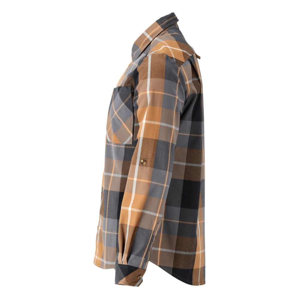 Hemd CUSTOMIZED Nussbraun-kariert 3XL